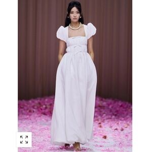 Maison Amory THE DAUPHINE MAXI dress in white new with tags size large
